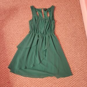 Emerald green very J dress